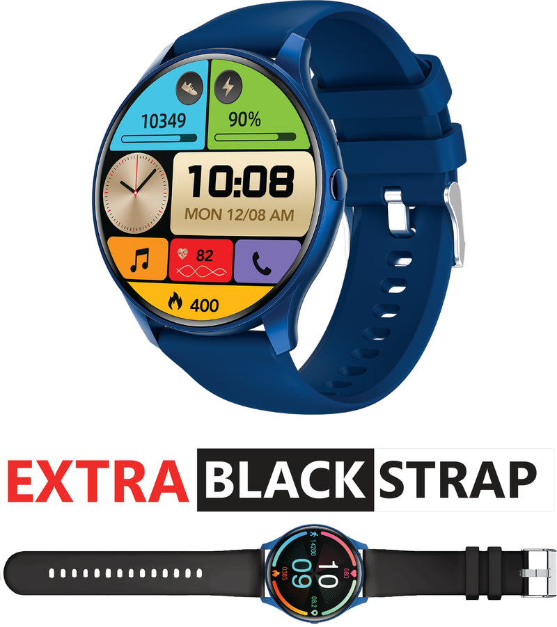 TOUCHMATE Super Slim AMOLED Calling Smartwatch with EXTRA Black STRAP