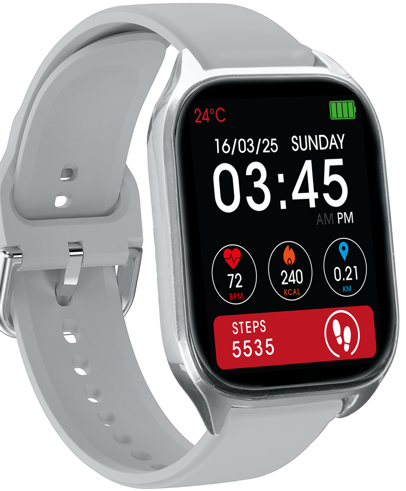 <i>TOUCHMATE</i> Calling Fitness Smartwatch with 3 Straps