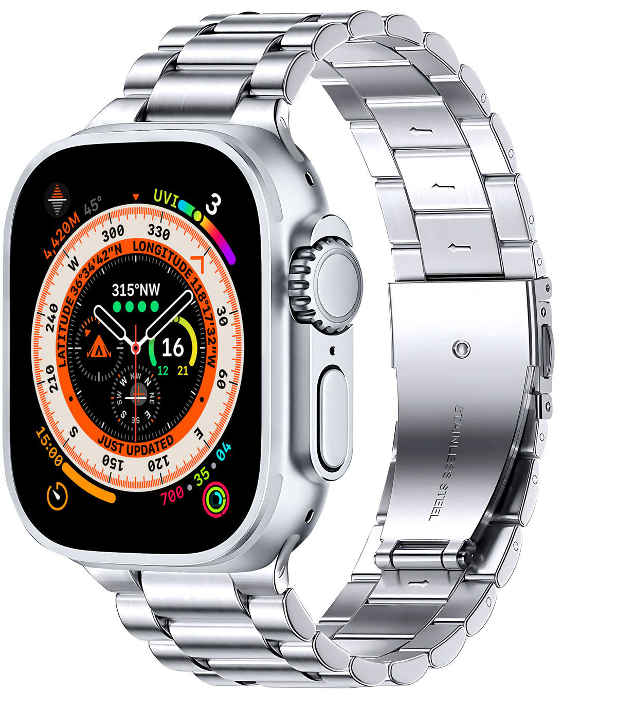 Smart watches with metal straps sale